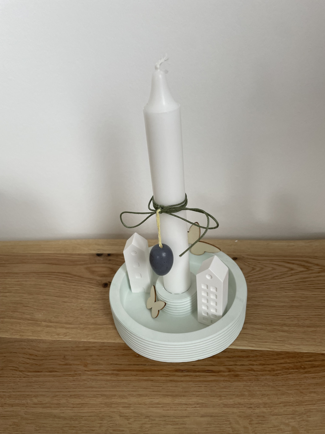 Kerzenhalter mit Häuschen